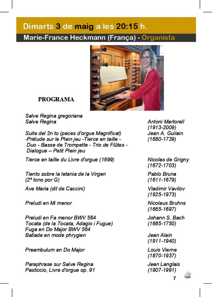 MARIE-FRANCE HECKMANN, Organista