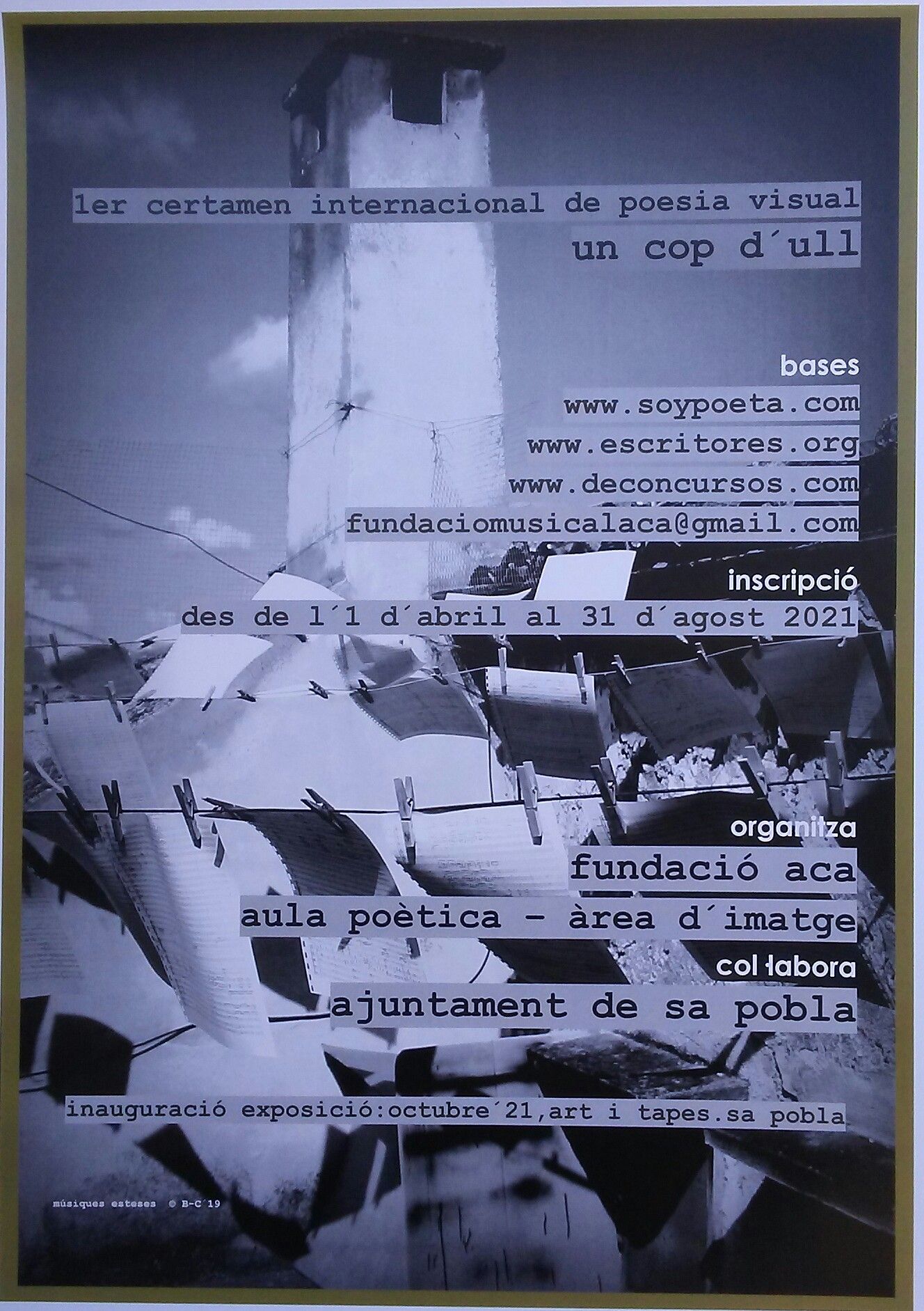 CONCURS POESIA VISUAL UN COP DULL
