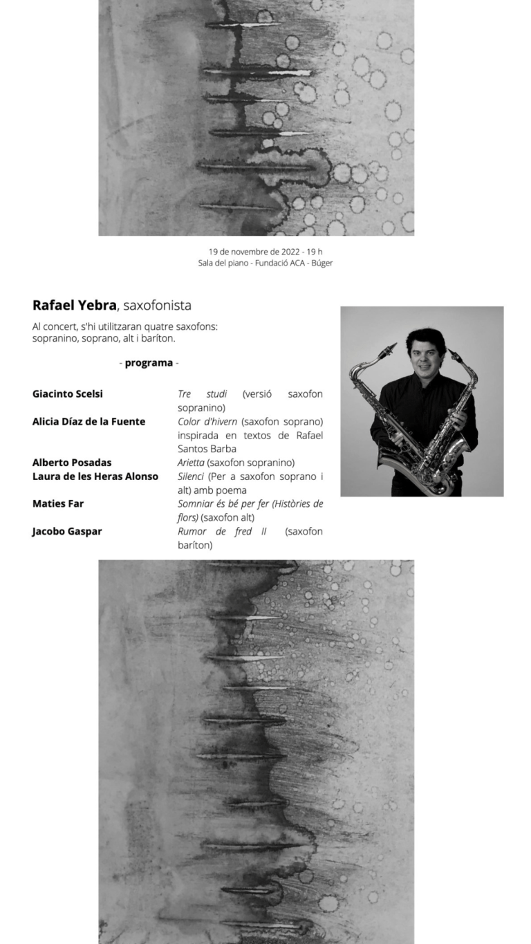 Rafael Yebra, saxofonista