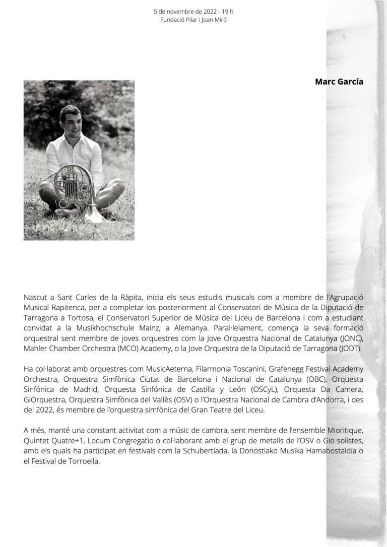 Marc García, trombó